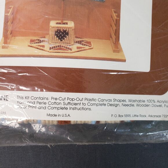 Sealed Vtg 1983 Leisure Arts Plastic Canvas Craft Kit Horse Weathervane 324 Pony - Picture 4 of 4